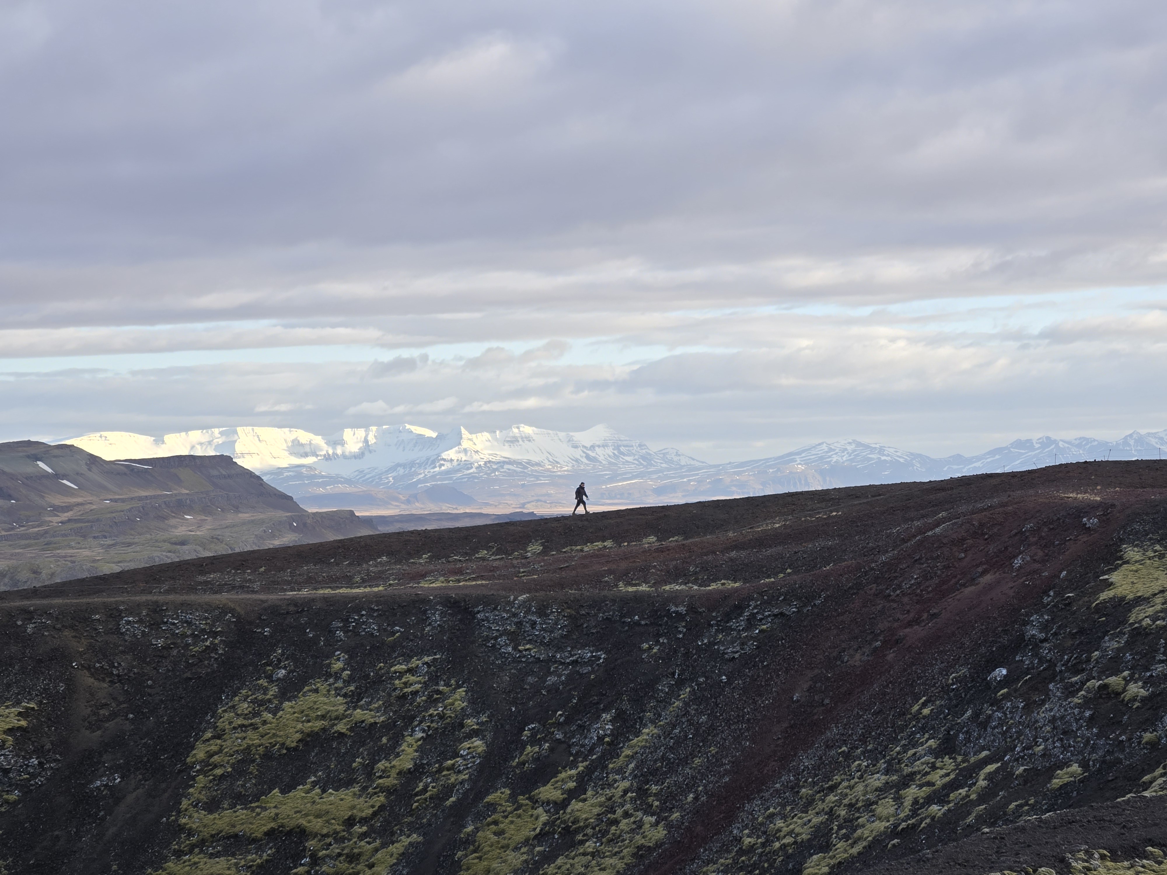 I was standing on a volcano in Iceland